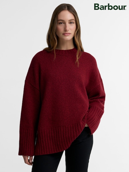 Red - Barbour® Gaia Knitted Jumper