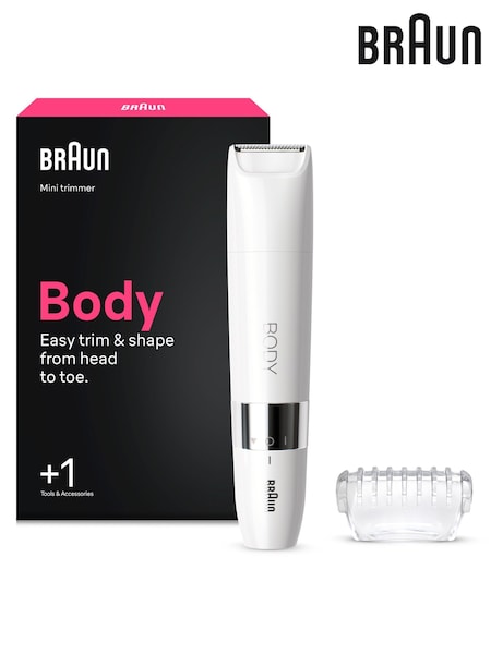 white - Braun Mini Trimmer, Body Trimmer, Bs1000