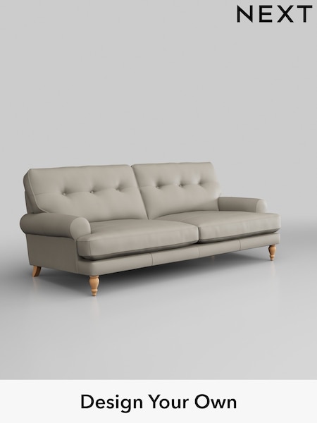 Columbia/Silver Grey Erin Buttoned Back Leather Deep Sit (349391) | £1,999