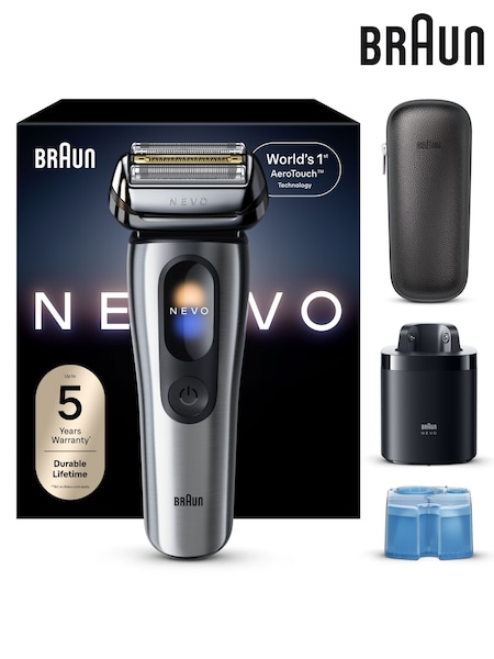Metallic - Braun Nevo Electric Shaver For A No Compromise Shave Nevo15000c