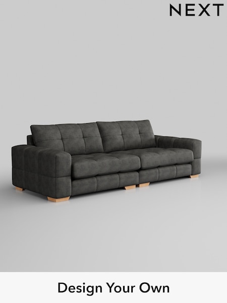 Monza Faux Leather Easy Clean/Dark Grey Brooke Deep Sit (349930) | £1,825