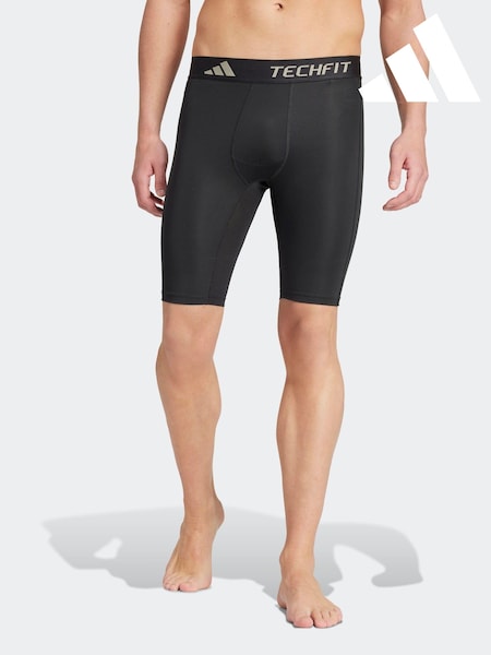 adidas Black TECHFIT Compression Training Short Tights (349950) | £23