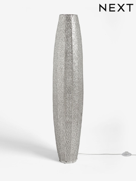 Nickel Large Oriana 3 Light Floor Lamp (351100) | £175
