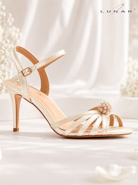 White - Lunar Bridal Ivory Juliana Elegance Sandals