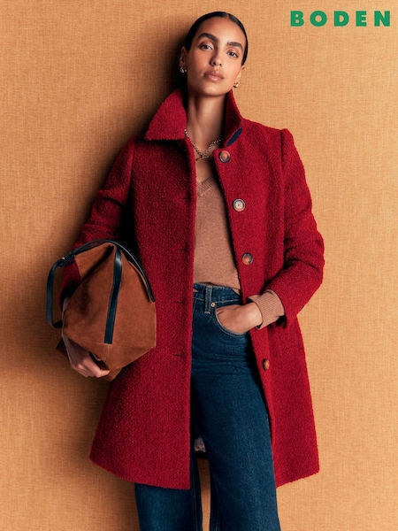 Red - Boden Aylesford Wool Coat