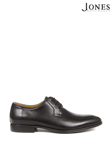 Jones Bootmaker Manchester Leather Derby Black Shoes (352644) | £130