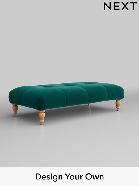 Plush Velvet Easy Clean/Juniper Green Erin Buttoned Back Deep Sit (352739) | £499