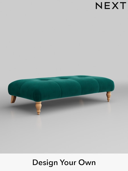 Plush Velvet Easy Clean/Juniper Green Erin Buttoned Back Deep Sit (352739) | £499