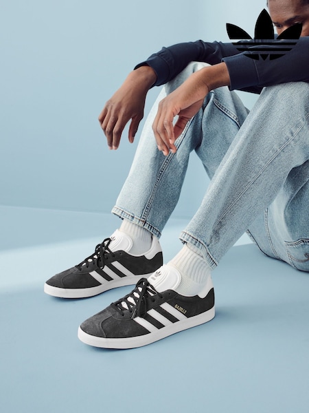 adidas Originals Charcoal Gazelle Trainers (352939) | £85