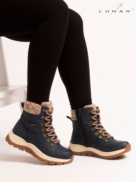 Blue - Lunar Kallie Waterproof Ankle Boots