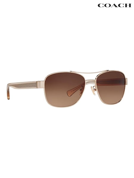 COACH Gold 0HC7064 Sunglasses (354590) | £139