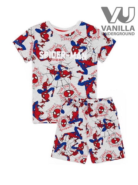 Vanilla Underground Grey Spiderman Vanilla Underground Boys Grey Licensing Short Pyjamas (354863) | £16