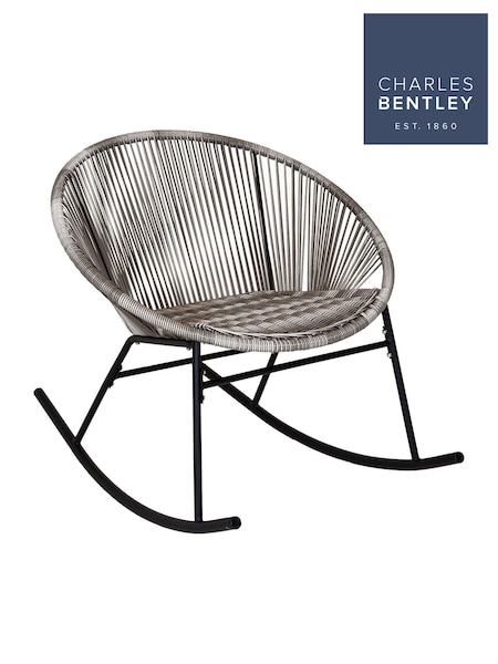Charles Bentley Grey Zanzibar Garden Rocking Chair (355549) | £110