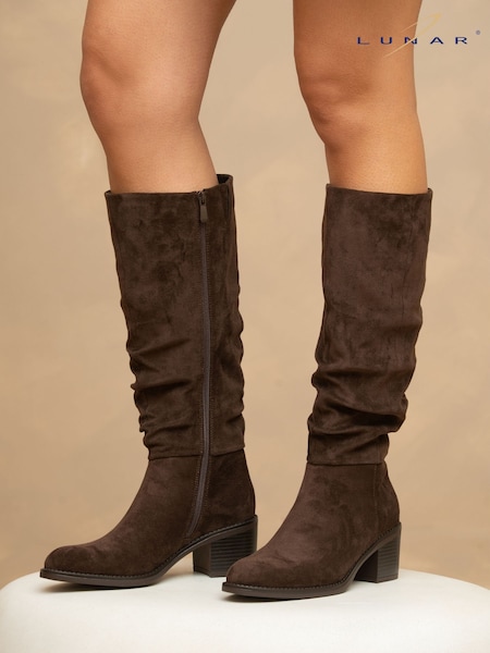 Brown - Lunar Kristen Long Boots