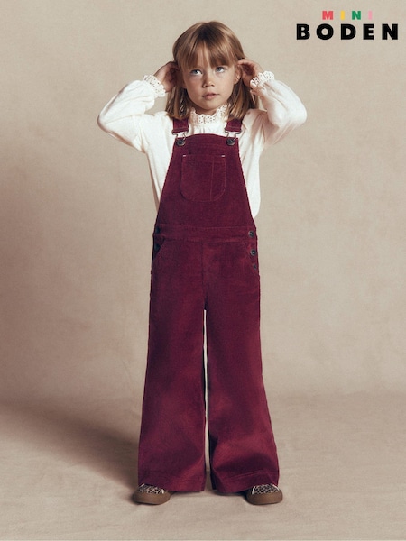 Purple - Boden Wide Leg Dungarees