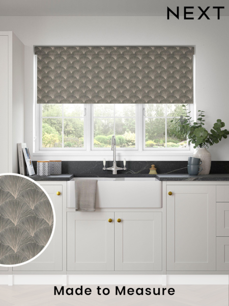 Ebony Black Kilim Made to Measure Roller Blind (356914) | £63