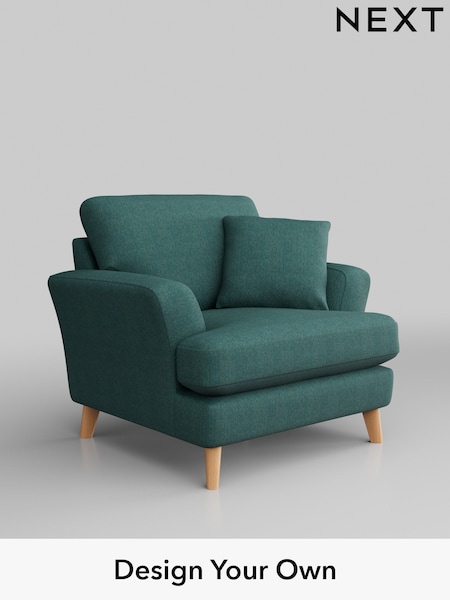 Tweedy Chenille/Dark Teal Green Conway Relaxed Sit (358240) | £775