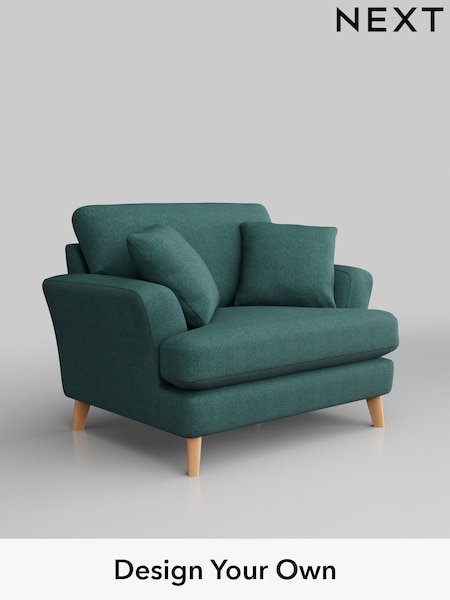 Tweedy Chenille/Dark Teal Green Conway Relaxed Sit (358240) | £875