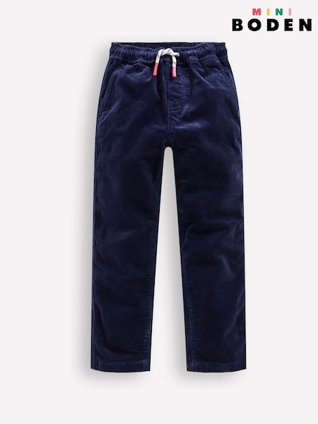 Blue - Boden Slim Pull-on Trousers