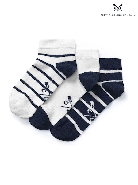 Crew Clothing 3 Pack Trainer Socks (358862) | £0