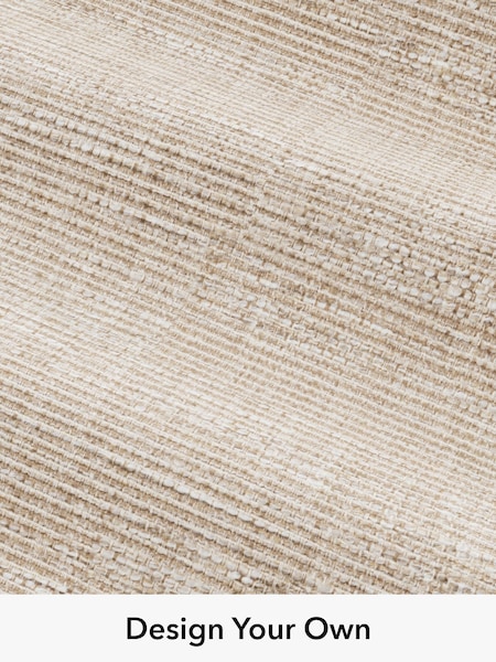 Boucle Weave Easy Clean/Dark Natural Fabric By Metre (359286) | £112