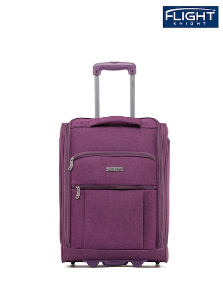 Flight Knight 55x40x20cm Ryanair Priority Soft Case Cabin Carry On Suitcase Hand Mono Canvas Luggage (359435) | £50
