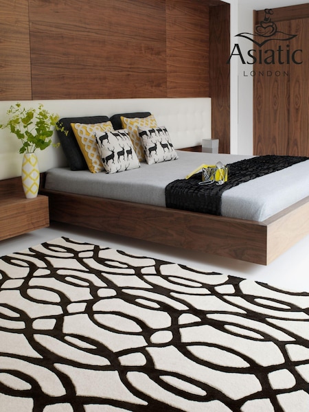 Asiatic Rugs White Matrix Geo Wool Rich Rug (360375) | £242 - £436