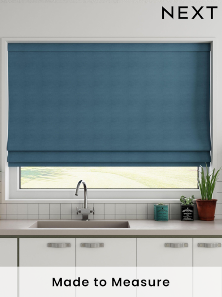 Dark Teal Green 100% Cotton Made To Measure Roman Blind (361067) | £52