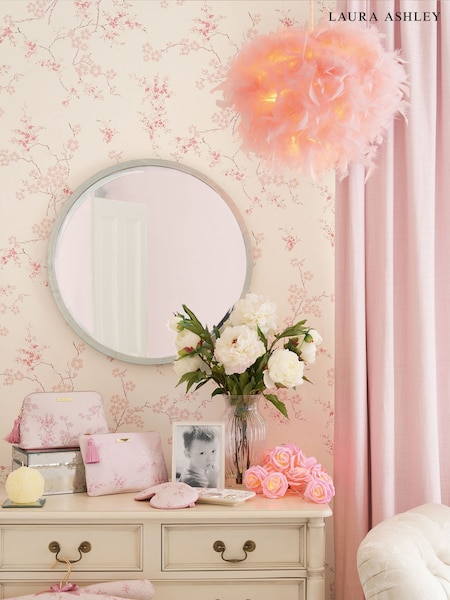 Laura Ashley Blush Oriental Blossom A4 Wallpaper Sample (361250) | £1