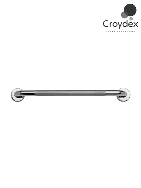 Croydex 600mm Stainless Steel Straight Grab Bar with Anti-Slip (361405) | £57