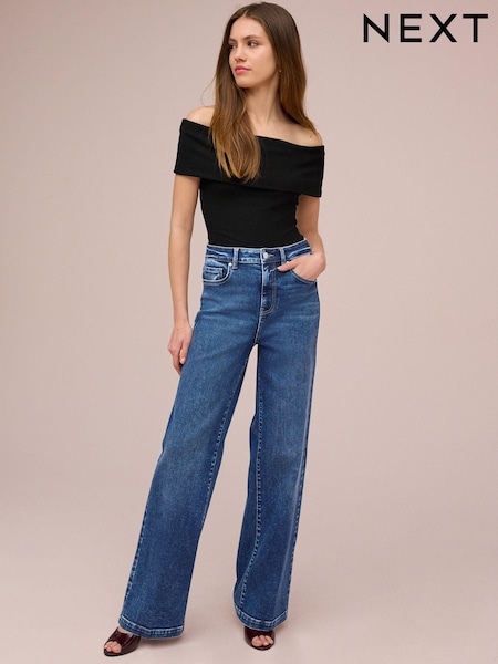Dark Blue Wide Leg Jeans (362287) | £34