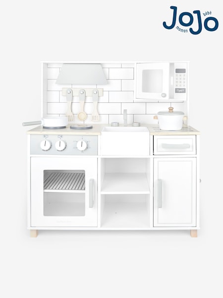 JoJo Maman Bébé White Henley Wooden Play Kitchen (362766) | £160