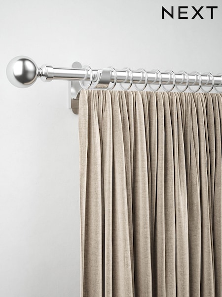 Brushed Silver 10 Pack 28mm Diameter Metal Curtain Pole Rings (366177) | £6