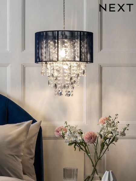 Navy Palazzo Easy Fit Pendant Lamp Shade (366587) | £42