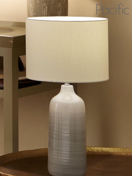 Pacific Blue Venus Ombre Ceramic Table Lamp (367136) | £50