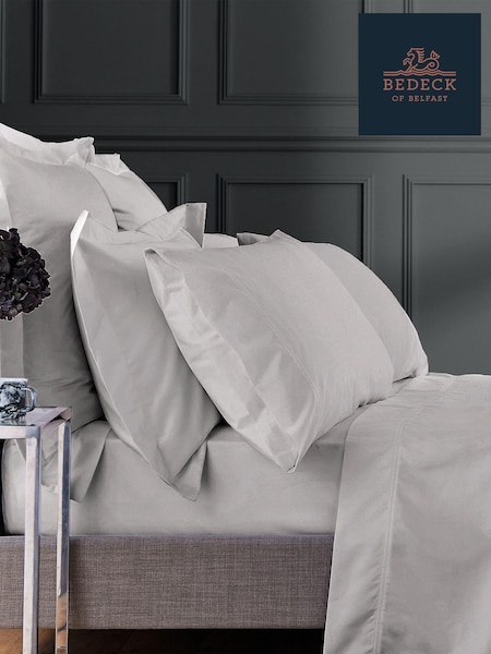 Bedeck Of Belfast Silver 1000 Thread Countcotton Sateen Large Housewife Pillowcase (367247) | £33