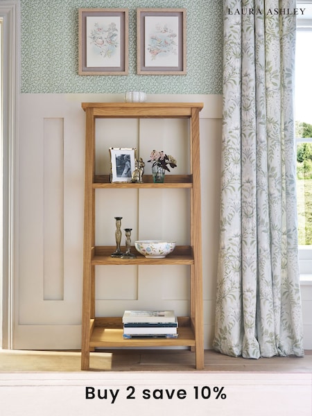 Laura Ashley Oak Milton Low Ladder Storage Unit (367370) | £625