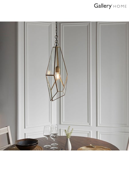 Gallery Home Brass Morla Ceiling Light Pendant (367574) | £180