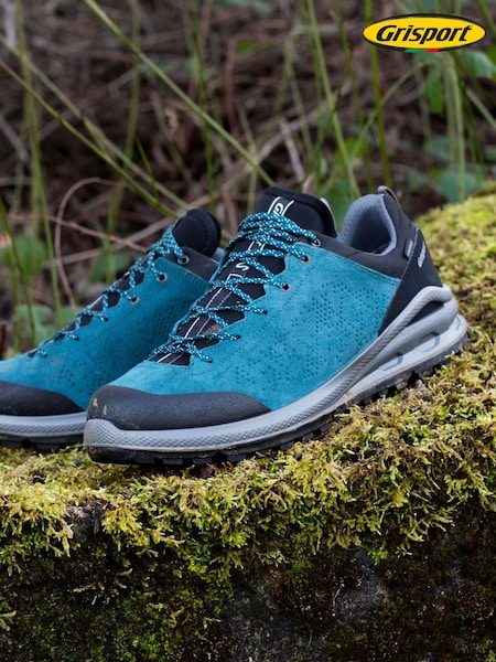 Green - Regular Grisport Phoenix Teal Walking Shoes