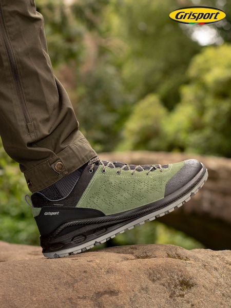 Green - Regular Grisport Phoenix Walking Shoes