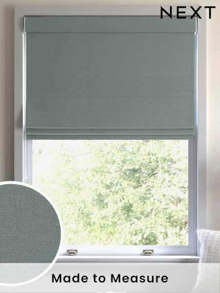 Duck Egg Blue 100% Cotton Made To Measure Roman Blinds (369670) | £52