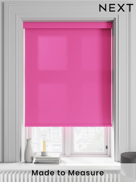 Coral Pink Asher Made To Measure Light Filtering Roller Blind (370042) | £20