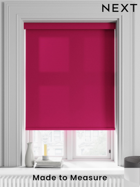 Burgundy Purple Asher Made To Measure Light Filtering Roller Blind (370277) | £20