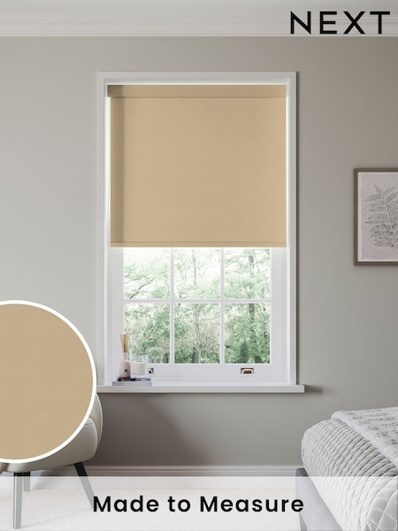 Natural Glow Made to Measure Blackout Roller Blind (370379) | £55