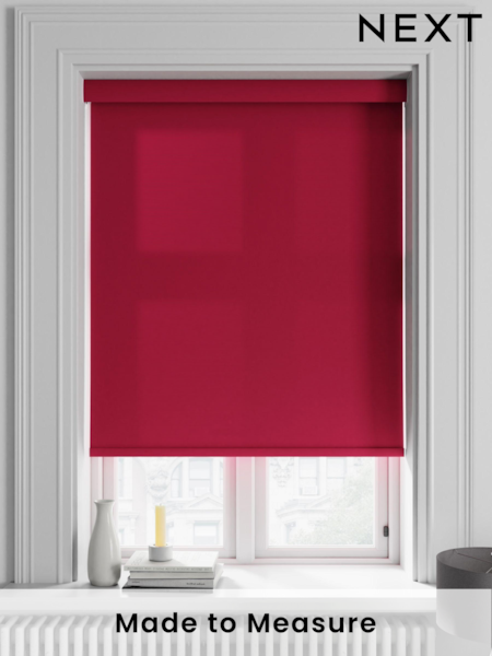 Ruby Red Asher Made To Measure Light Filtering Roller Blind (371009) | £20