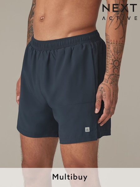 Navy Blue 7 Inch Active Gym Sports Shorts (371954) | £20