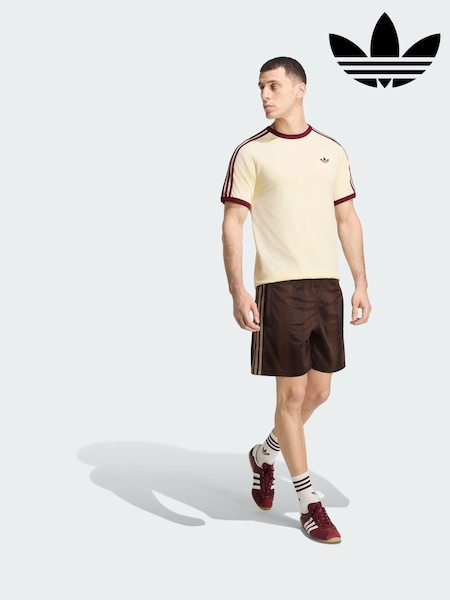 Yellow - Regular Adidas Originals 3-stripes T-shirt