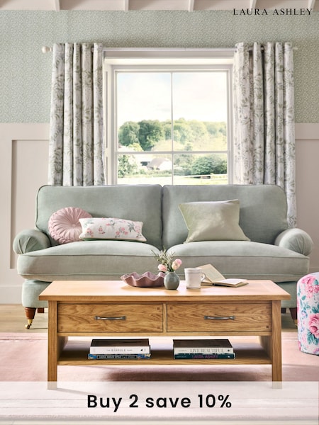 Laura Ashley Oak Milton 2 Drawer Coffee Table (372910) | £745