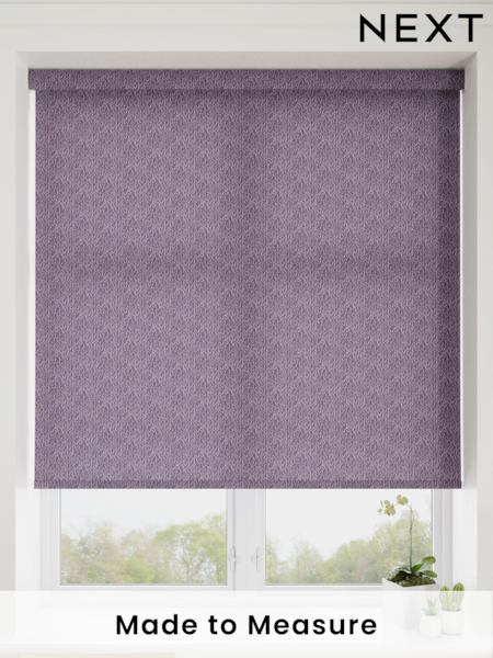 African Violet Purple Squiggle Made To Measure Roller Blind (373000) | £20