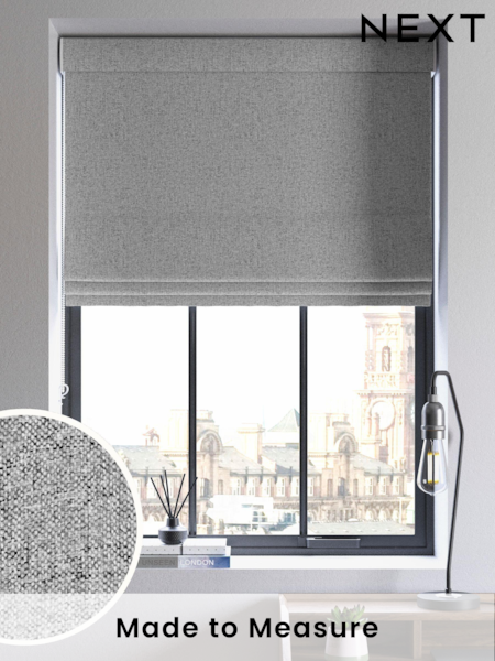 Grey Soft Marl Made To Measure Roman Blind (373224) | £70